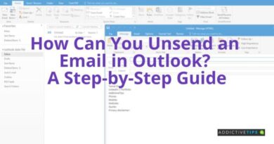 outlook recalling email